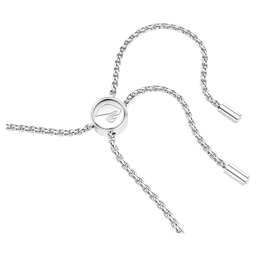 Swarovski Matrix Tennis bracelet Round cut, White, Rhodium plated 5221397
