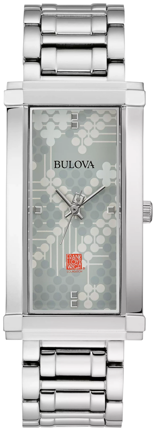 Bulova Frank Lloyd Wright Pattern #106 96L286