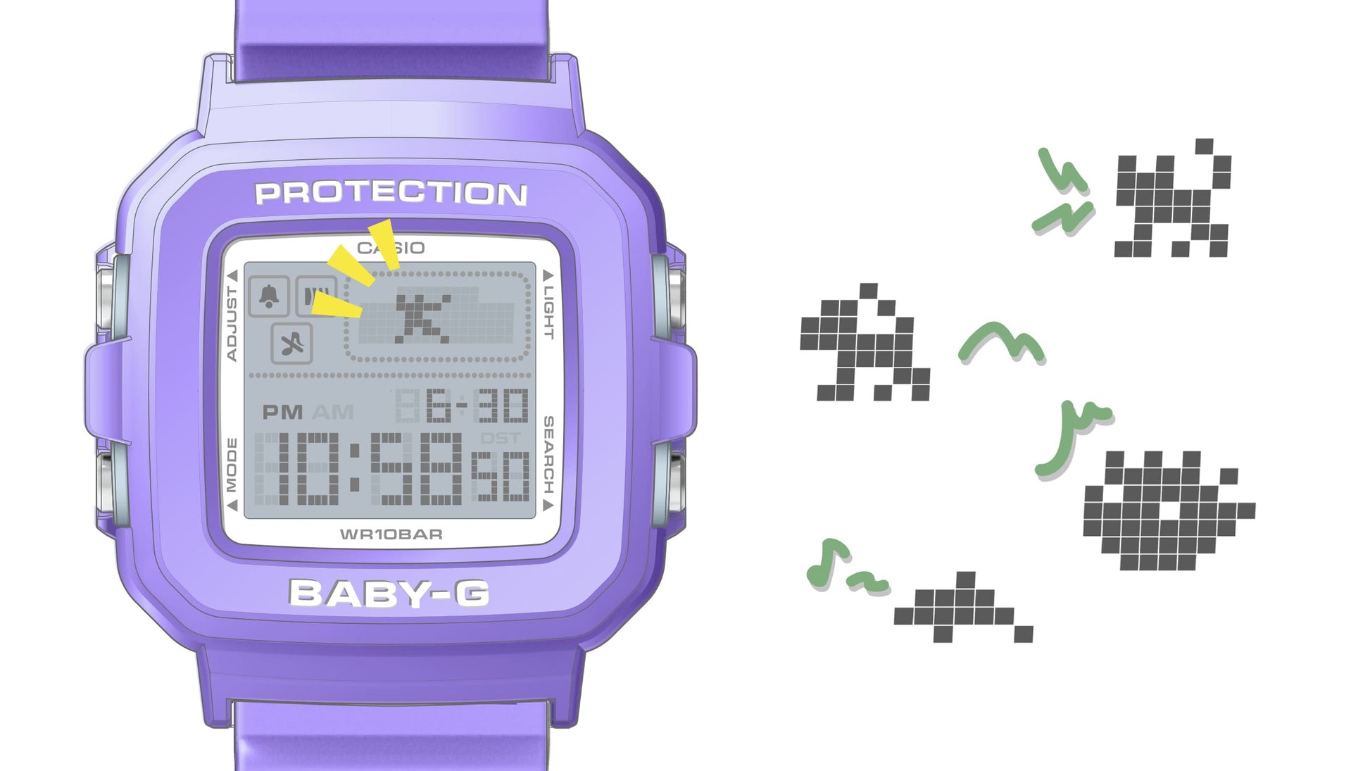 G-Shock BABY-G+PLUS BGD-10 Series BGD10K-6