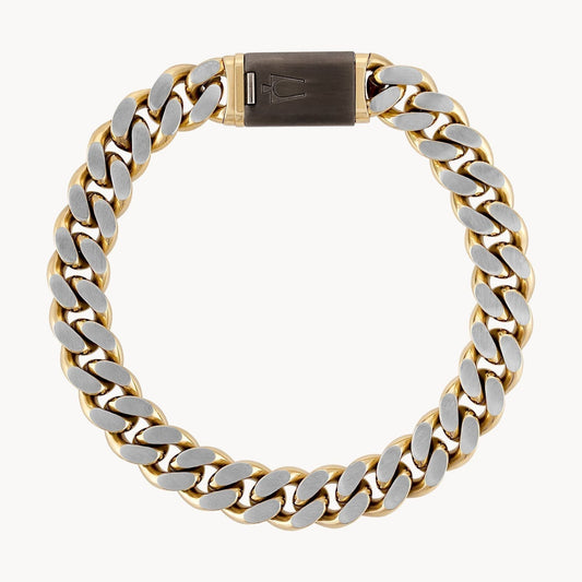 Bulova Classic Bracelet Stainless Steel, 10MM Two Tone BVB1181-GOSTNA8, full view