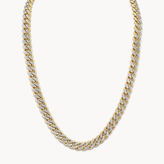 Bulova Classic Necklace Stainless Steel, 10mm Two-Tone BVC1085-GOSTNA, full view