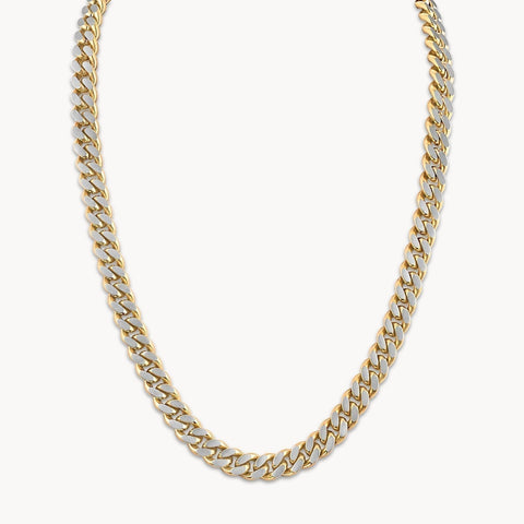 Bulova Classic Necklace Stainless Steel, 10mm Two-Tone BVC1085-GOSTNA, full view