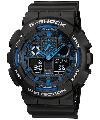 G-SHOCK GA-100 Series GA-100-1A2, front view