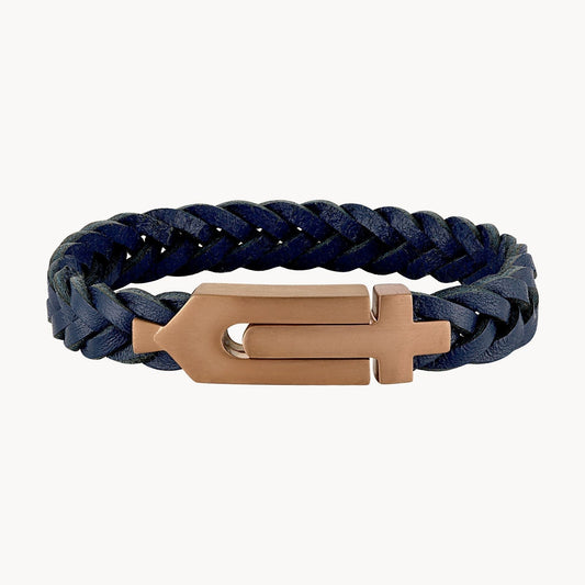 Bulova Marine Star Bracelet Stainless Steel and Leather BVB1131-G5STNA8, full view