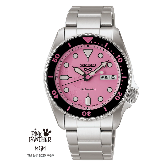 Seiko 5 Sports SKX series Pink Panther Limited Edition Watch SRPM07