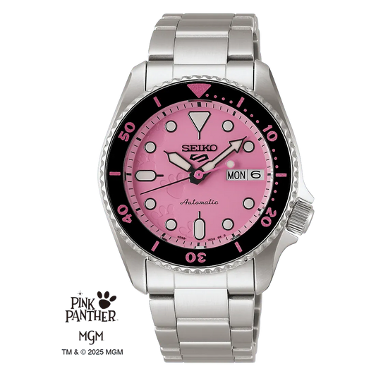 Seiko 5 Sports SKX series Pink Panther Limited Edition Watch SRPM07