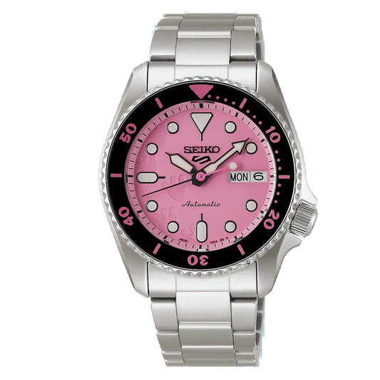 Seiko 5 Sports SKX Series Pink Panther Limited Edition SRPM07, front view