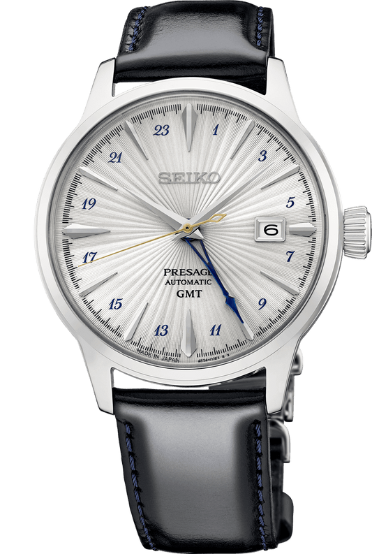 Seiko Presage Cocktail Time GMT SSK049, front view