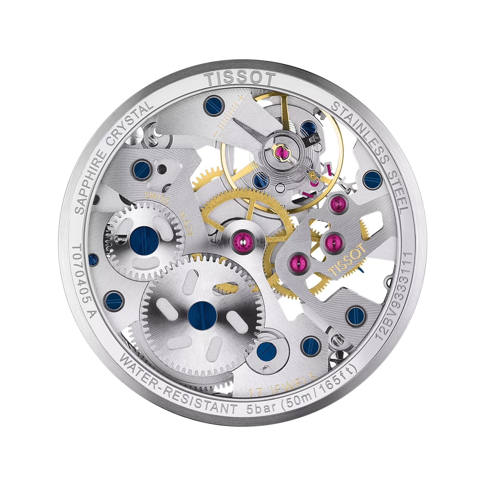 Tissot T-Complication Squelette Mechanical Watch T070.405.16.411.00