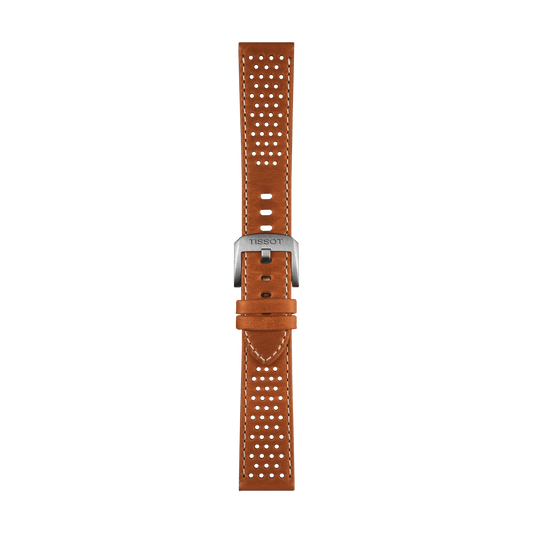 Tissot Official Light Brown Leather Strap Lugs 20 mm T852.050.049