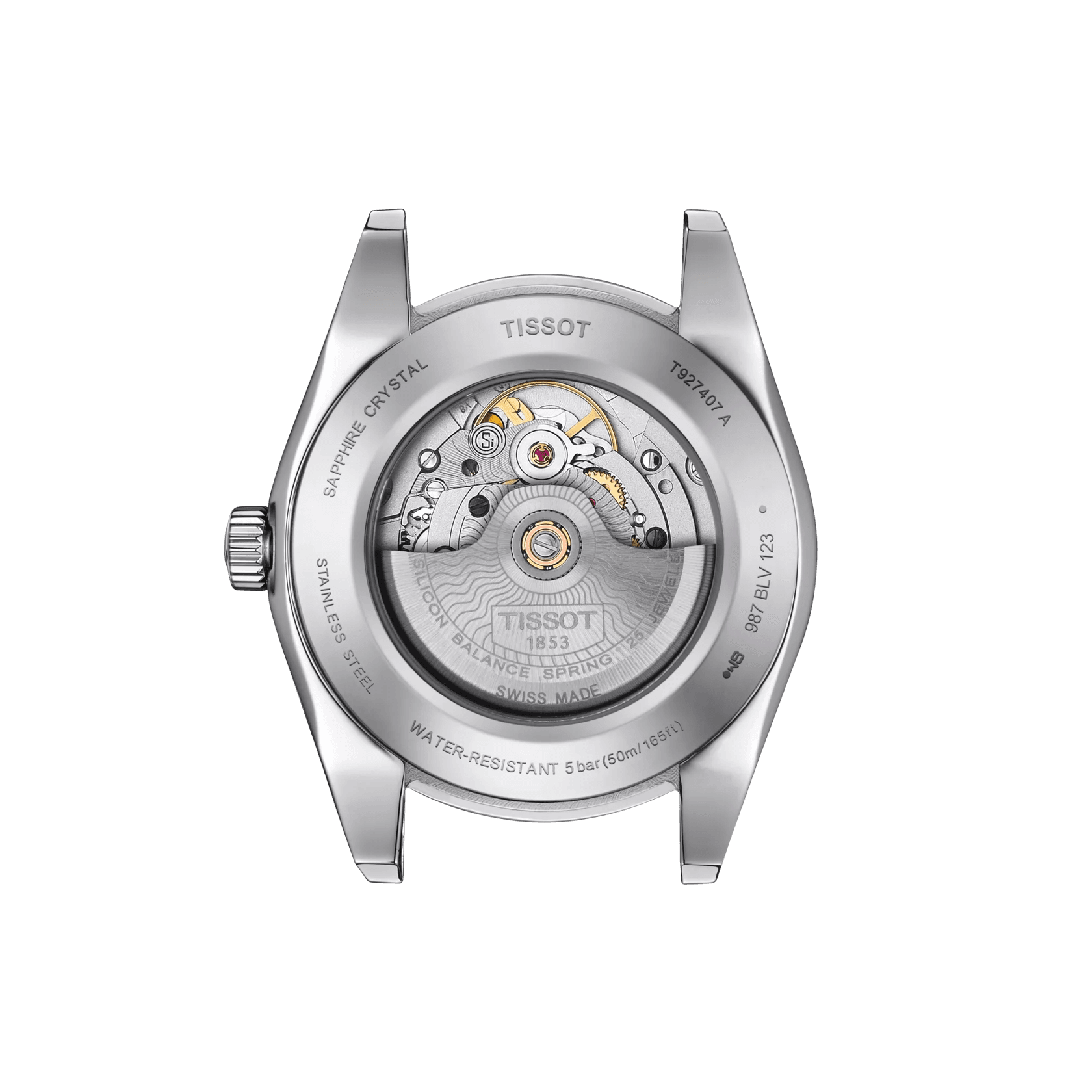 Tissot Gentleman Powermatic 80 Silicium Solid 18K Gold Bezel Watch T927.407.46.041.01