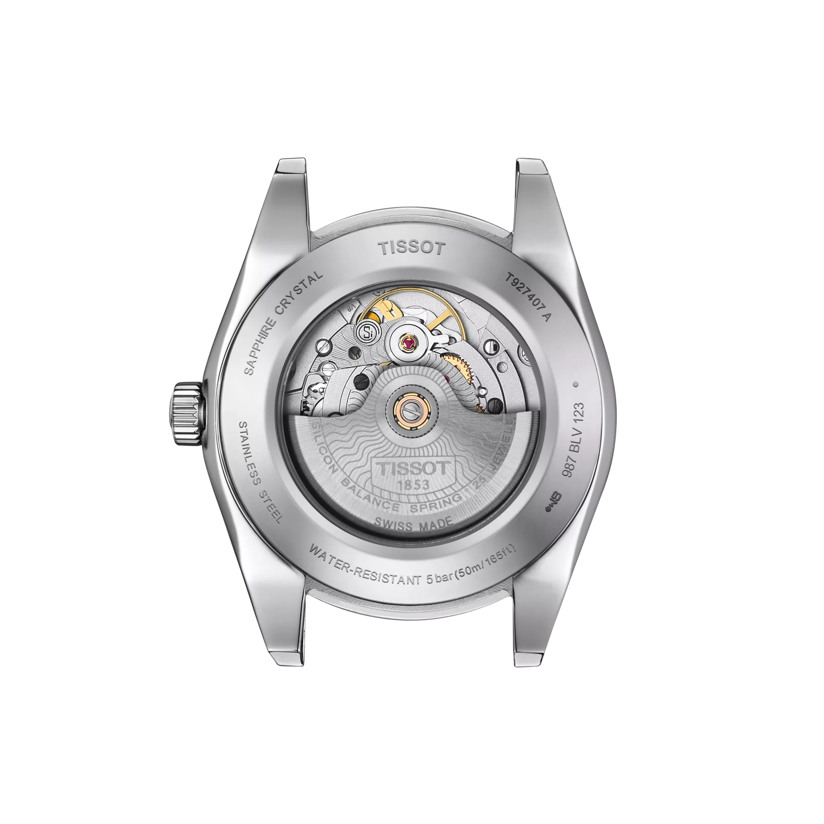 Tissot Gentleman Powermatic 80 Silicium Solid 18K Gold Bezel Watch T927.407.46.291.01