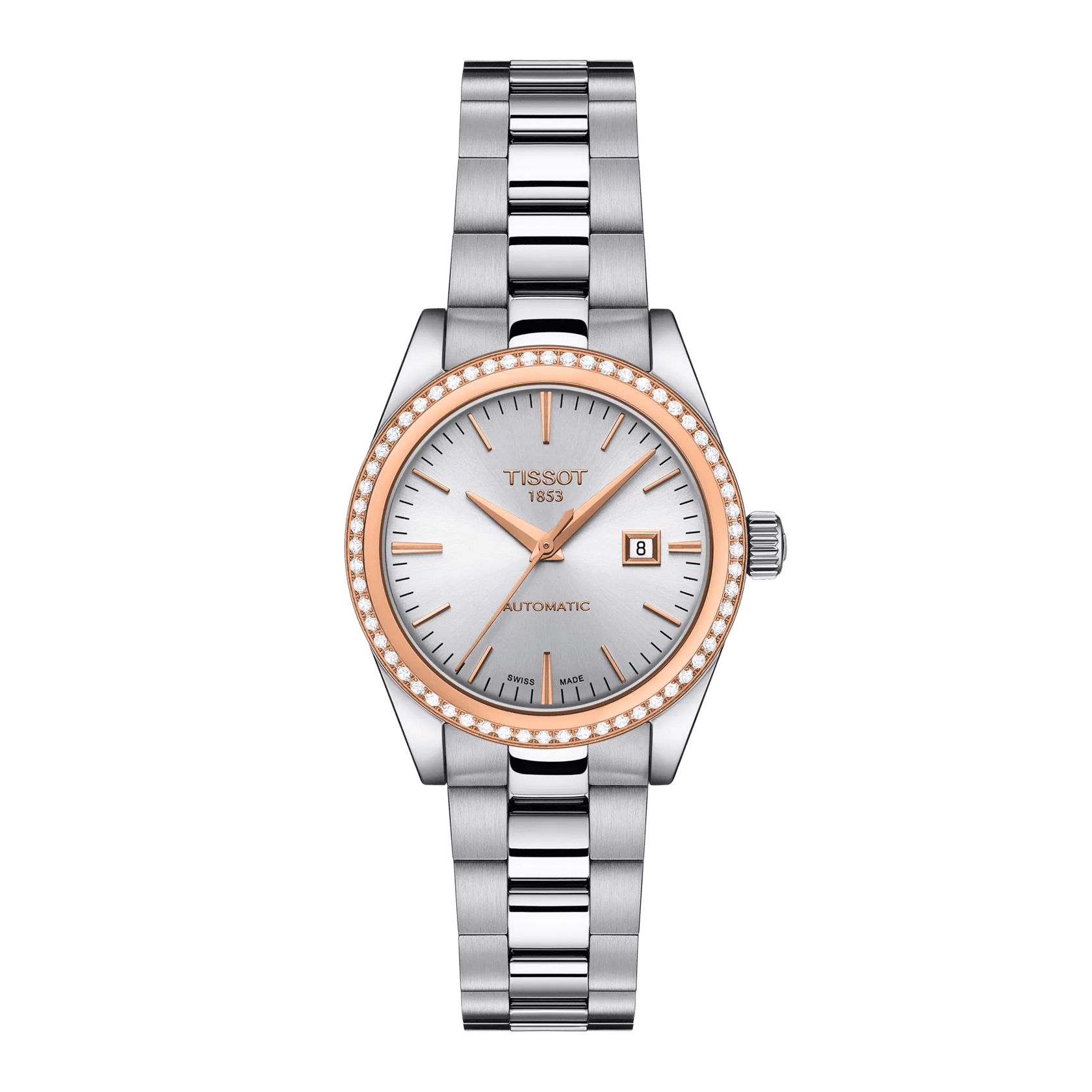 Tissot T-My Lady Automatic 18K Gold bezel Watch T930.007.41.031.00