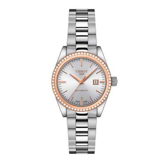 Tissot T-My Lady Automatic 18K Gold bezel Watch T930.007.41.031.00