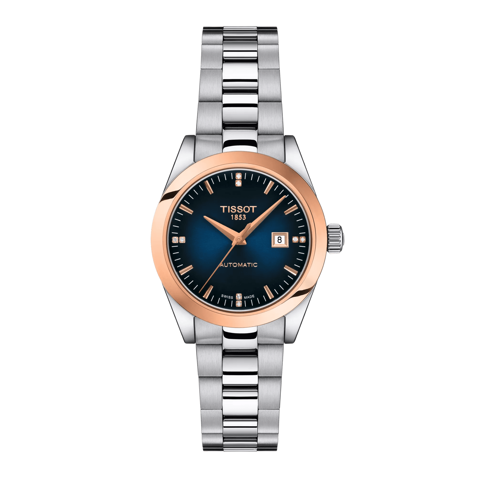 Tissot T-My Lady Automatic 18K Gold bezel Watch T930.007.41.046.00