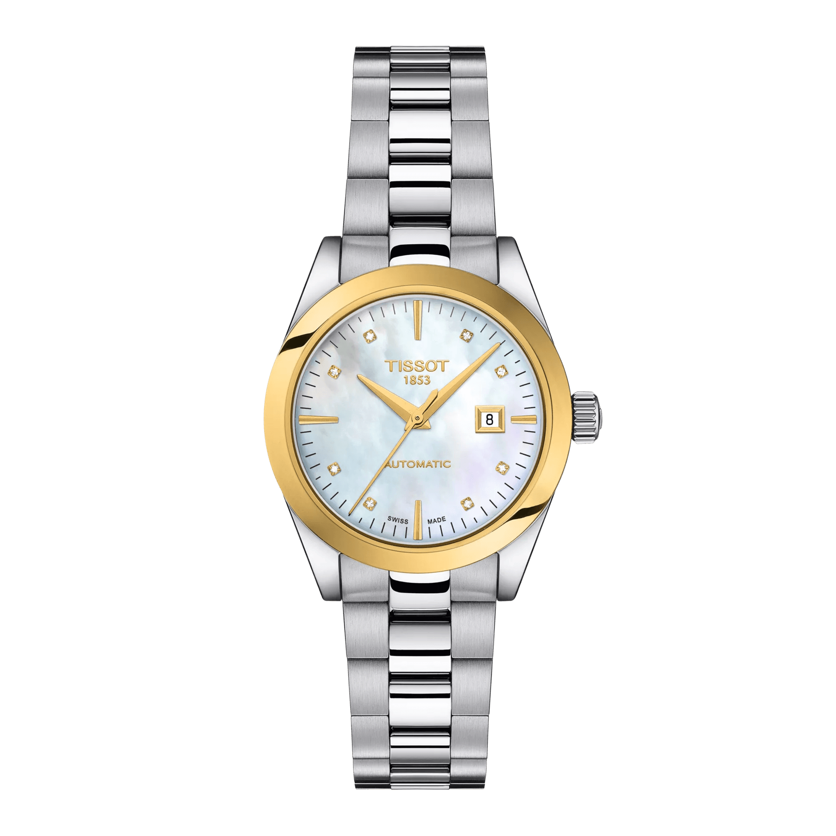 Tissot T-My Lady Automatic 18K Gold bezel Watch T930.007.41.116.00