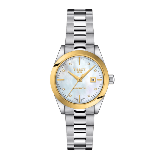 Tissot T-My Lady Automatic 18K Gold bezel Watch T930.007.41.116.00