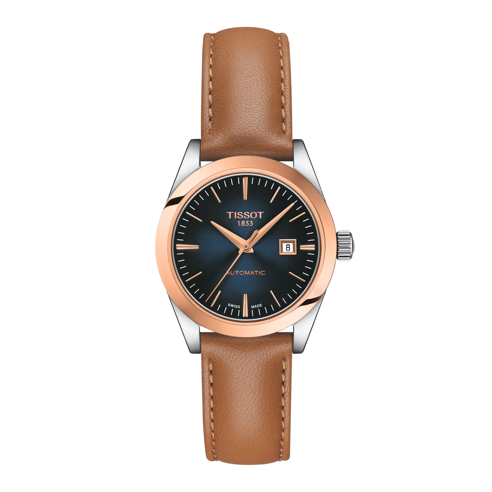 Tissot T-My Lady Automatic 18K Gold bezel Watch T930.007.46.041.00