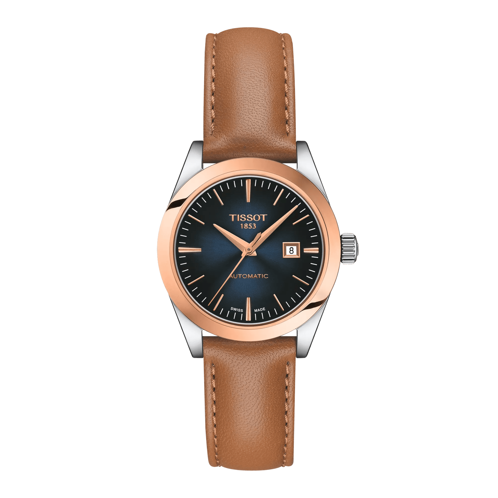 Tissot T-My Lady Automatic 18K Gold bezel Watch T930.007.46.041.00