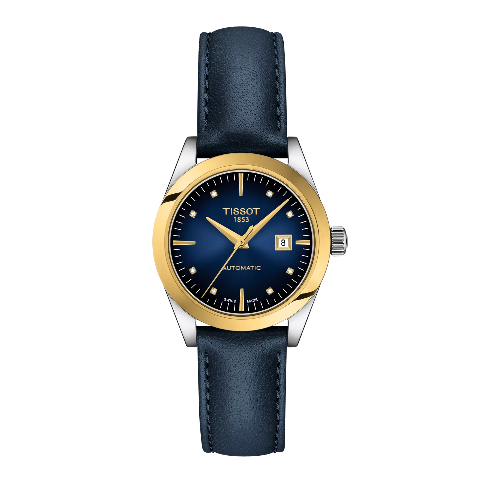 Tissot T-My Lady Automatic 18K Gold bezel Watch T930.007.46.046.00
