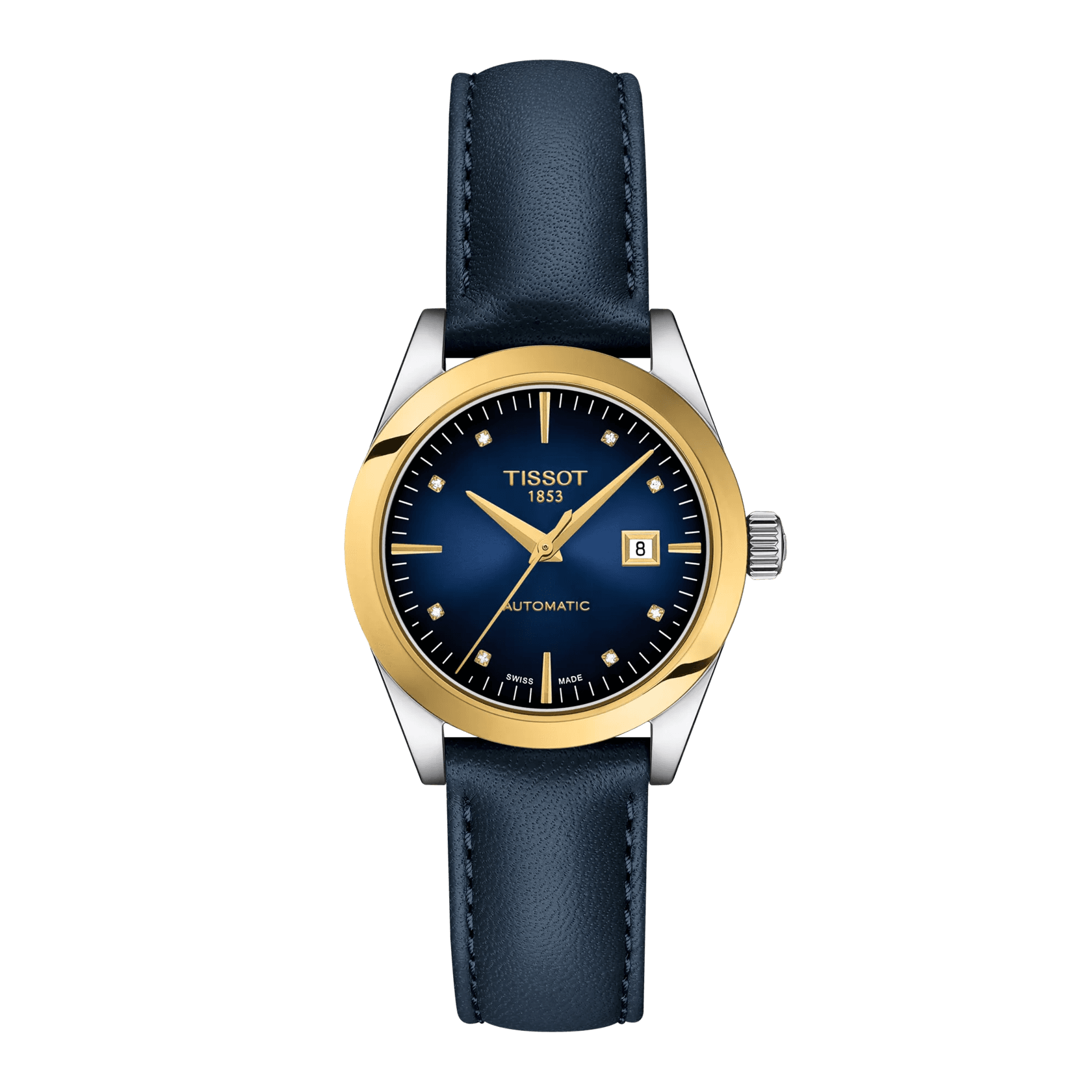 Tissot T-My Lady Automatic 18K Gold bezel Watch T930.007.46.046.00