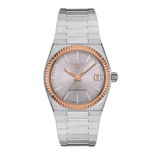 Tissot PRX 35Mm Powermatic 80 Steel & 18K Gold Bezel Watch T931.207.41.336.00