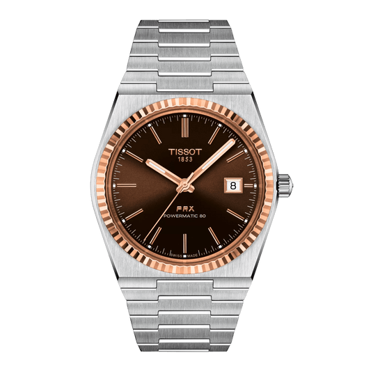 Tissot PRX Powermatic 80 Steel & 18K Gold Bezel Watch T931.407.41.291.00