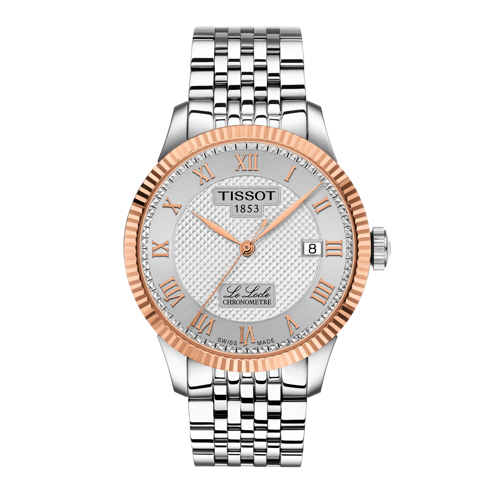 Tissot Le Locle COSC 39mm 18k Gold Bezel Watch T932.408.41.033.00