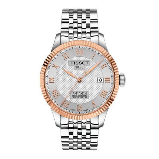 Tissot Le Locle COSC 39mm 18k Gold Bezel Watch T932.408.41.033.00