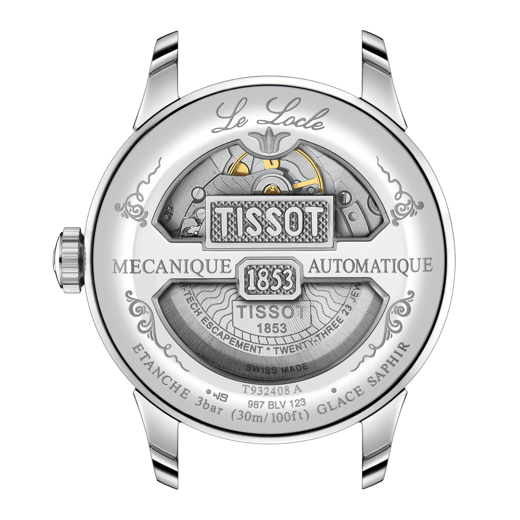 Tissot Le Locle COSC 39mm 18k Gold Bezel Watch T932.408.41.033.00