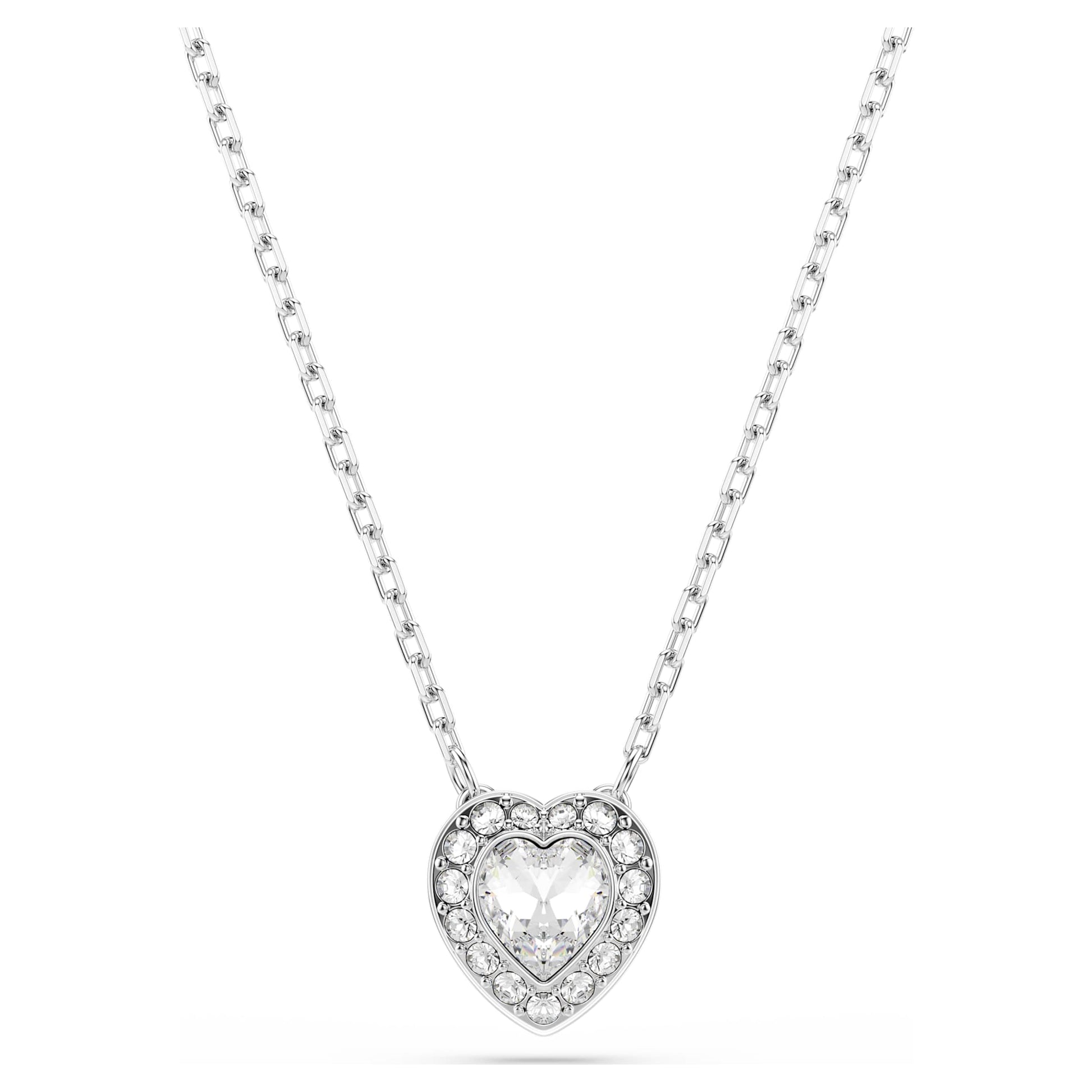 Swarovski Ariana Grande x Swarovski pendant Mixed cuts, Heart, White, Rhodium plated 5720852