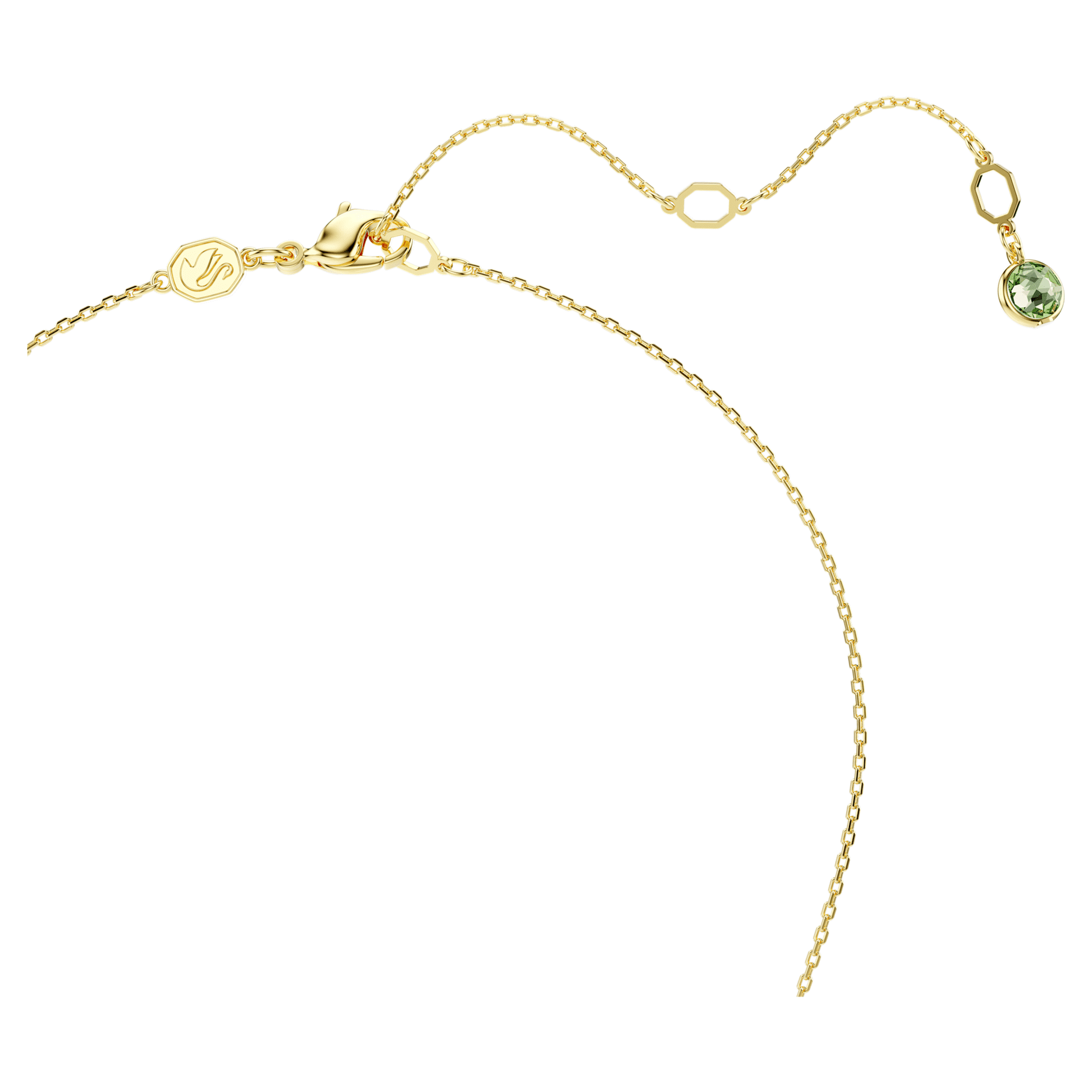 Swarovski Chroma pendant Cushion cut, Multicolored, Gold-tone plated 5692496