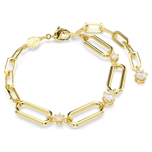 Swarovski Constella bracelet White, Gold-tone plated 5683359, full view