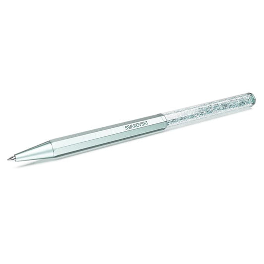 Swarovski Pen Crystalline ballpoint pen Octagon shape, Blue, Light-blue lacquered 5669935