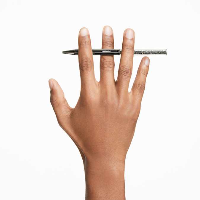 Swarovski Pen Crystalline ballpoint pen Octagon shape, Gray, Graphite plated 5654064