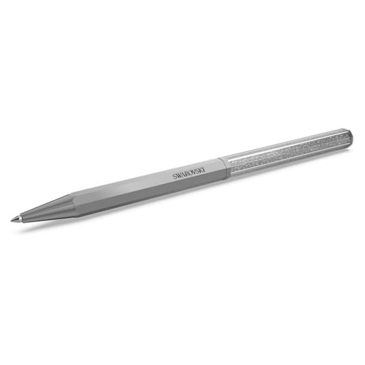 Crystalline ballpoint pen Octagon shape, Gray, Graphite plated