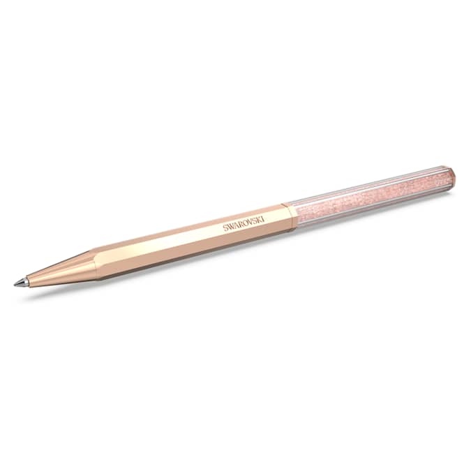 Swarovski Pen Crystalline ballpoint pen Octagon shape, Rose gold tone, Rose gold-tone plated 5654065