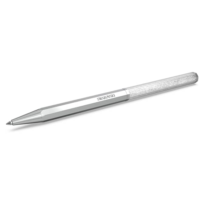 Swarovski Pen Crystalline ballpoint pen Octagon shape, Silver tone, Chrome plated 5654062