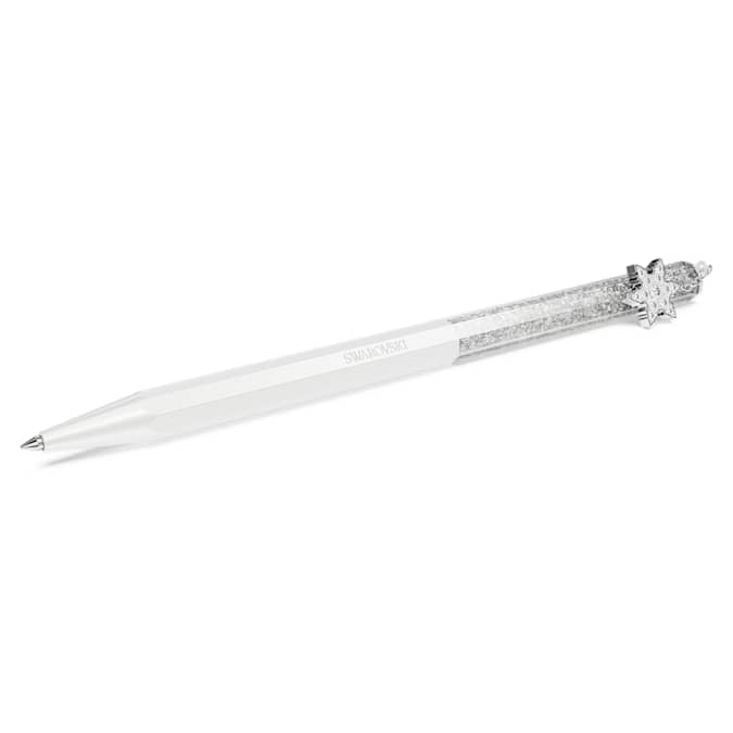 Swarovski Pen Crystalline ballpoint pen Octagon shape, Snowflake, White, White lacquered 5696718