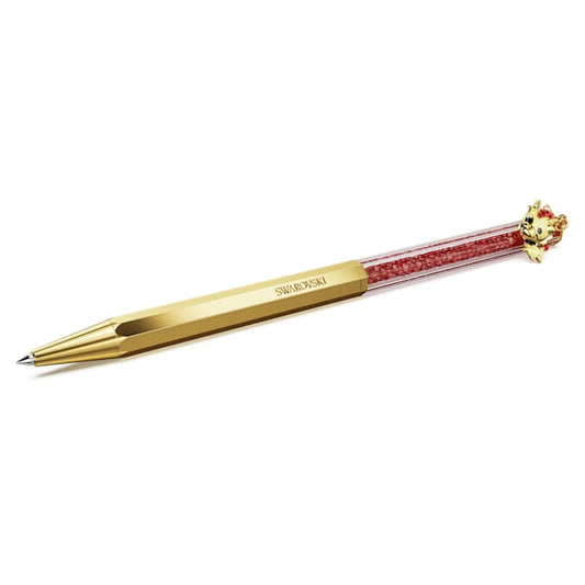 Swarovski Pen Crystalline Dragon & Phoenix ballpoint pen Octagon shape, Dragon, Red, Gold-tone plated 5677125