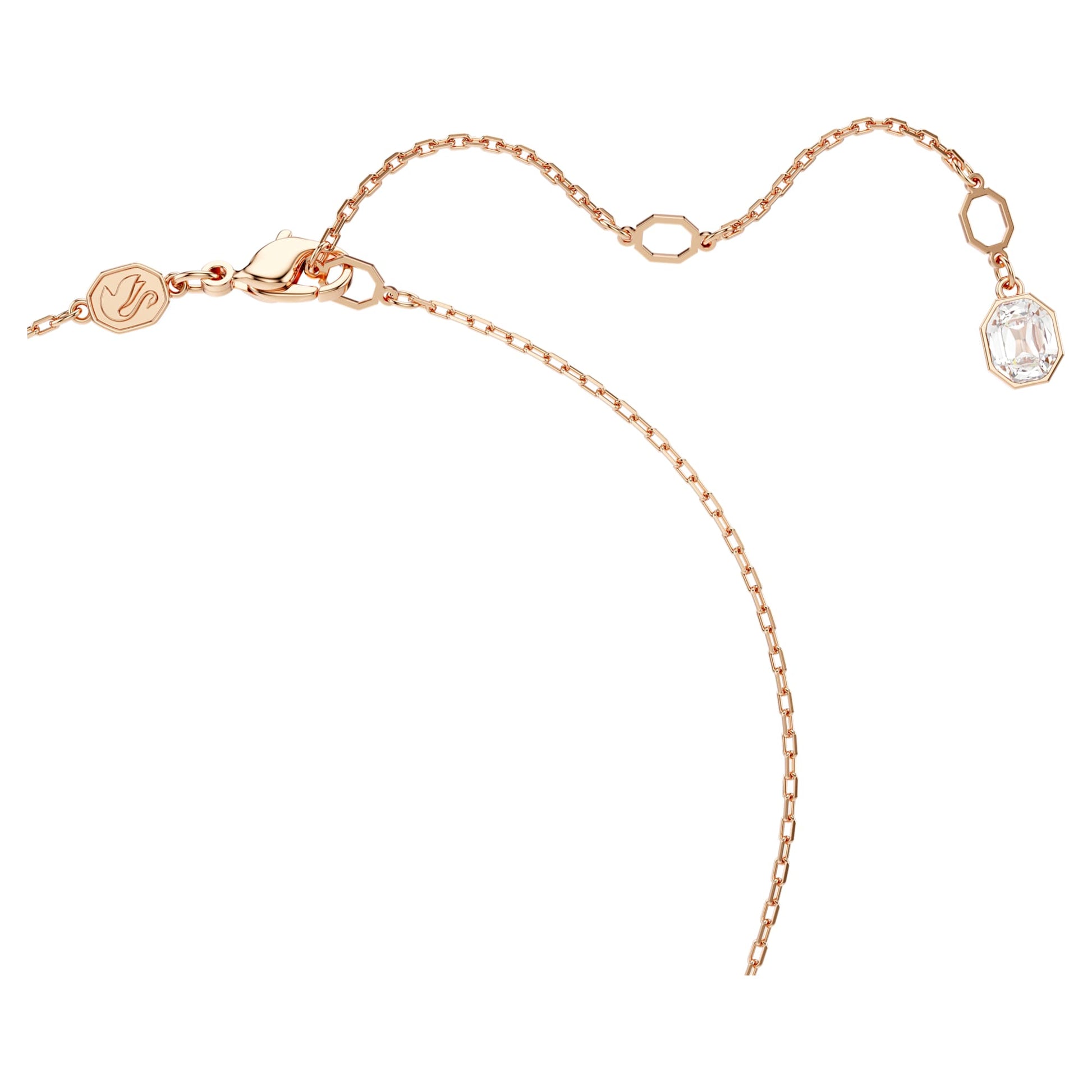 Swarovski Jewelry Dextera pendant Round cut, White, Rose gold-tone plated 5692257