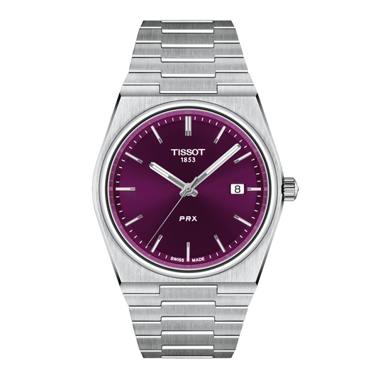 Tissot PRX Quartz 40mm - Purple on Bracelet T137.410.11.401.00