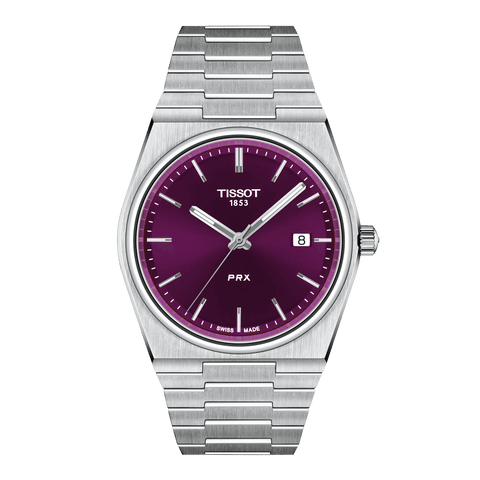 Tissot PRX Quartz 40mm - Purple on Bracelet T137.410.11.401.00
