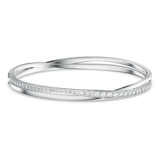 Swarovski Jewelry Hyperbola bangle White, Rhodium plated 5565210