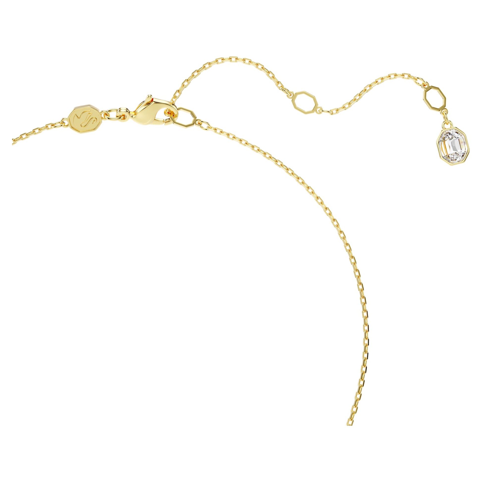 Swarovski Idyllia pendant Mixed cuts, Flower, Blue, Gold-tone plated 5709029