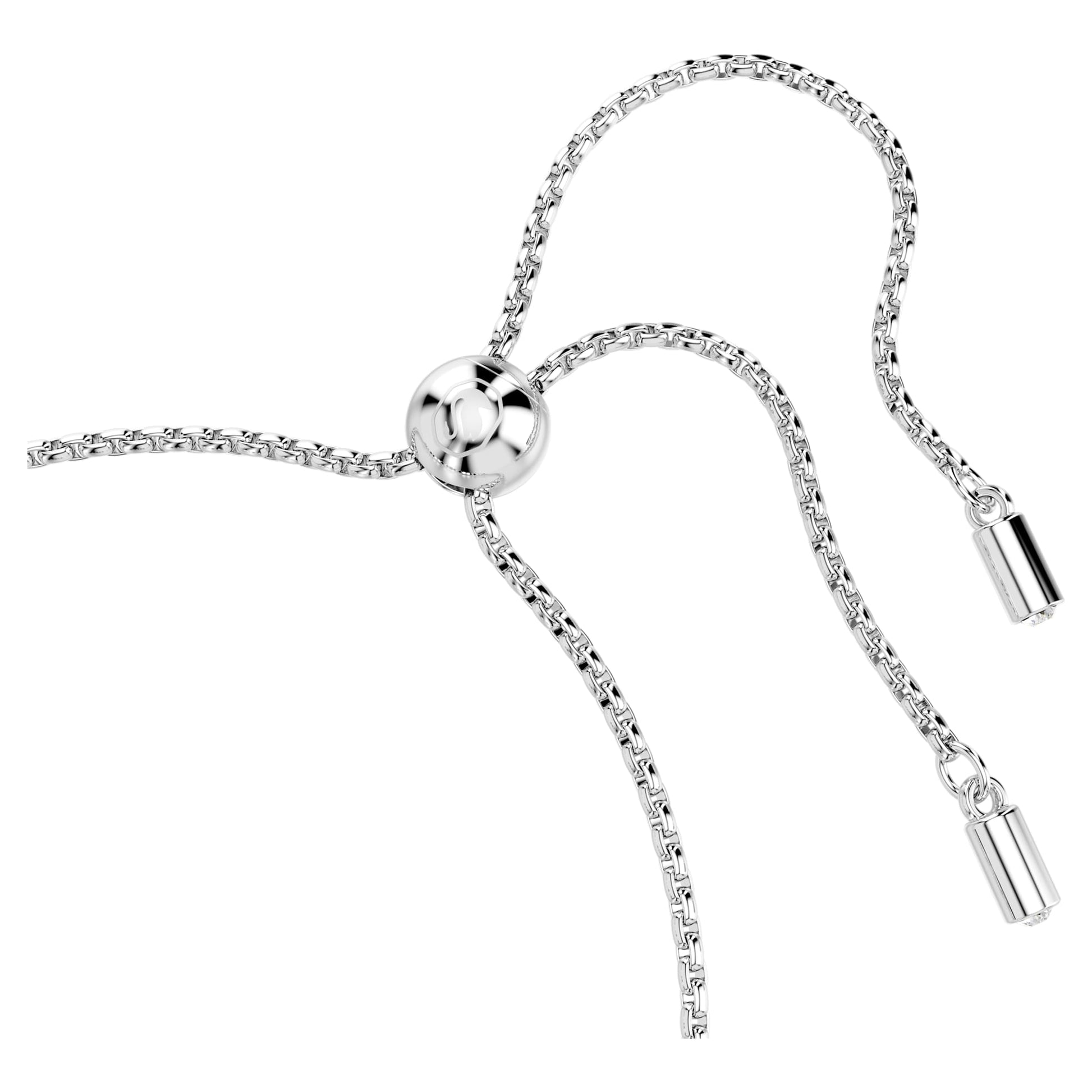 Swarovski Imber Tennis bracelet Mixed round cuts, Blue, Rhodium plated 5719282