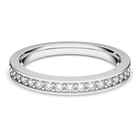 Matrix ring White, Rhodium plated ring
