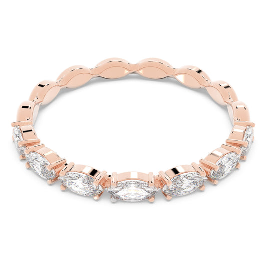 Matrix Vittore ring Marquise cut, White, Rose gold-tone plated