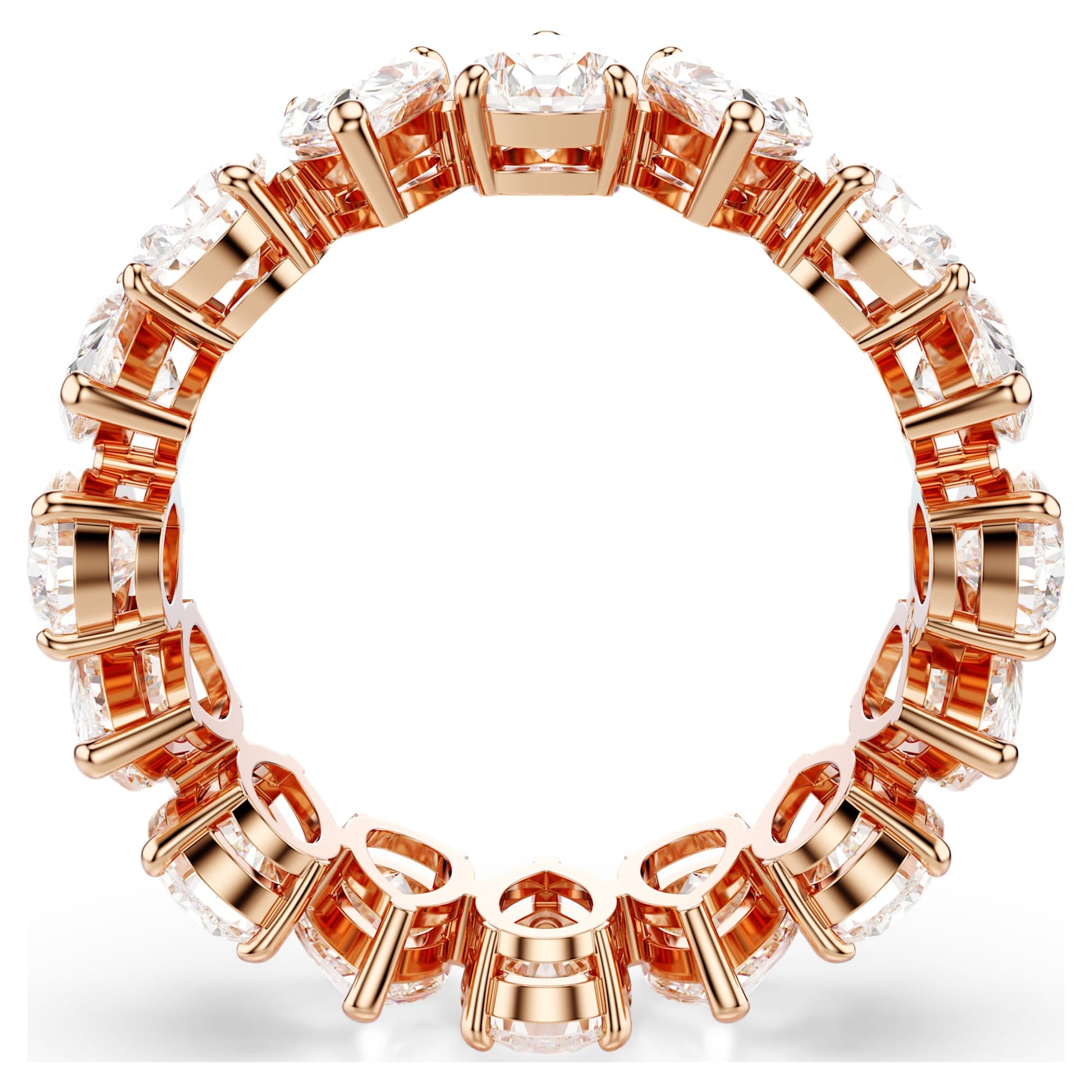 Swarovski Matrix Vittore ring Pear cut, White, Rose gold-tone finish 5690091