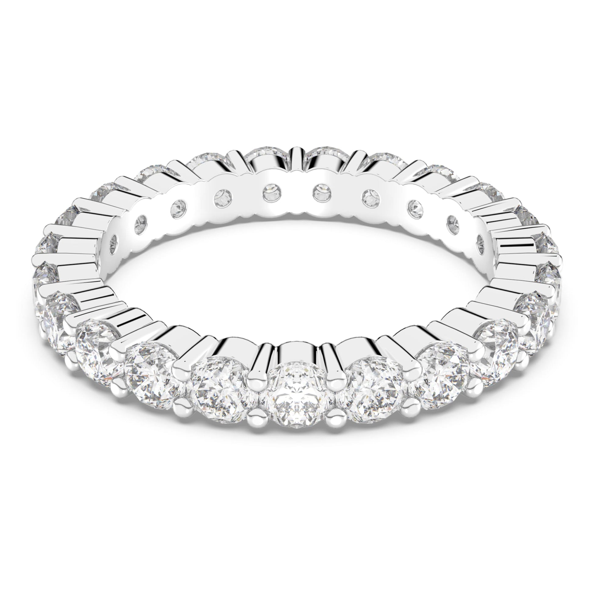 Swarovski Jewelry Matrix Vittore ring Round cut, White, Rhodium plated 5257479